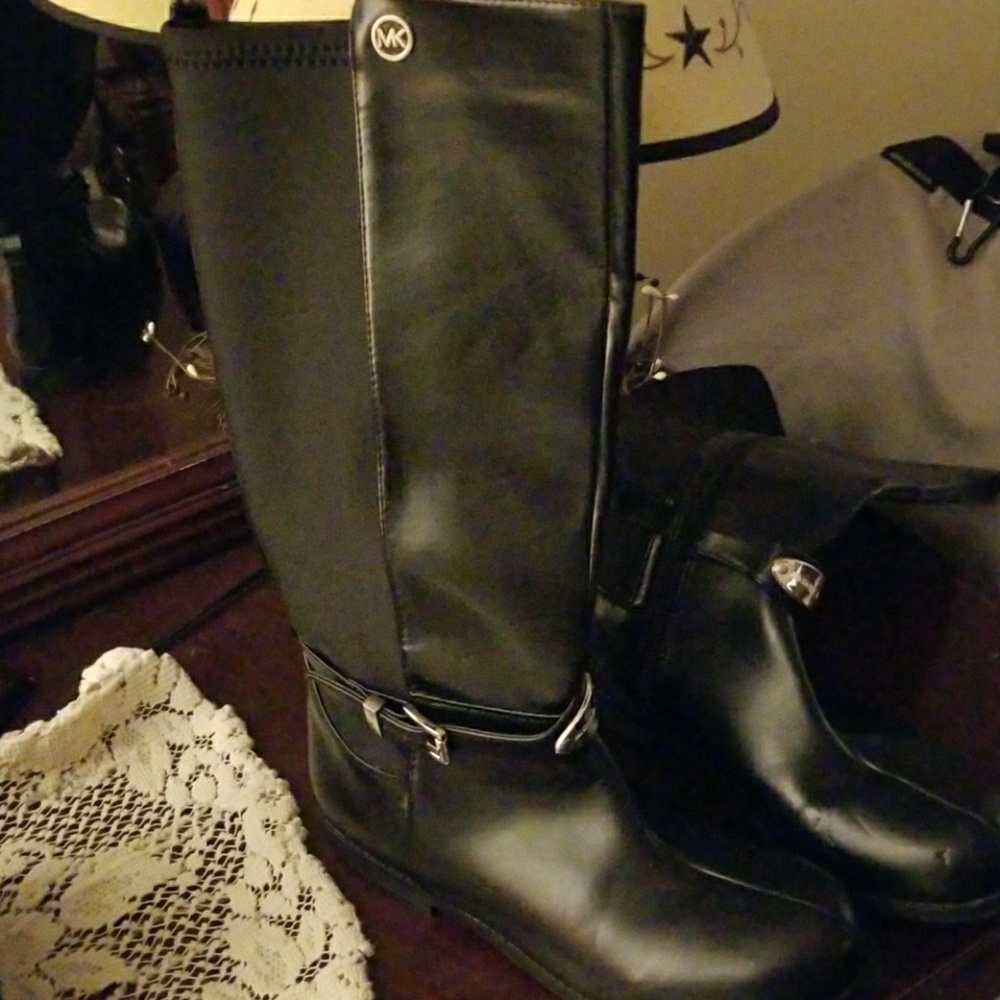 Michael Kors , black leather, Knee high Boots